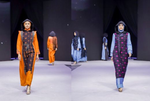 Modis! Cantiknya Padu Padan Tenun di Busana Muslim Kekinian - GenPI.co