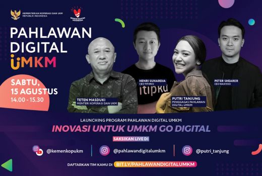 Teten Masduki dan Putri Tanjung Berburu Pahlawan Digital UMKM - GenPI.co