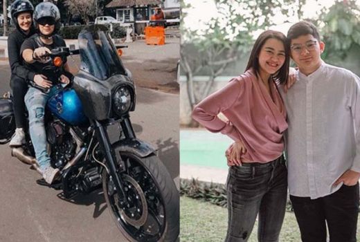 Lepas Kangen,  Aaliyah Massaid Dibonceng Sultan Sapta Naik Harley - GenPI.co