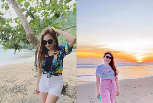 Via Vallen vs Nella Kharisma Saat Liburan di Pantai, Pilih Mana? - GenPI.co