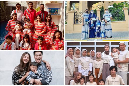 OOTD Lebaran Ala Keluarga Seleb, Mewah dan Kompak Banget! - GenPI.co