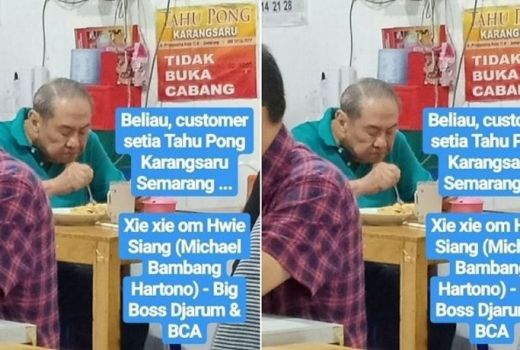 Viral! Bos BCA Kaya Raya Makan Tahu Pong Pinggir Jalan - GenPI.co
