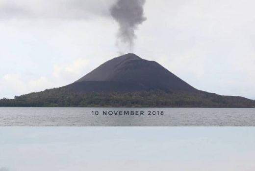 Gunung Anak Krakatau Jadi Gurun Pasir, Lihat Penampakannya... - GenPI.co