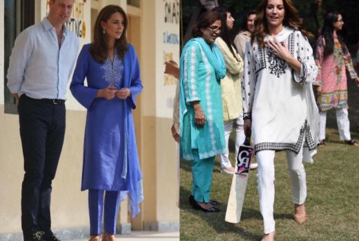 Ide Gaya Fashion Lebaran dengan Shalwar Kameez ala Kate Middleton - GenPI.co