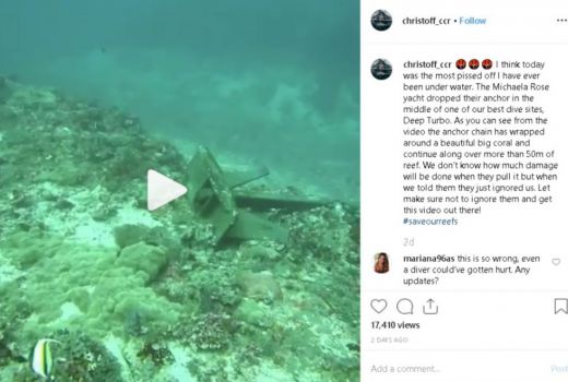 Jangkar Yatch Mewah ini Rusak Terumbu Karang di Gili Trawangan - GenPI.co