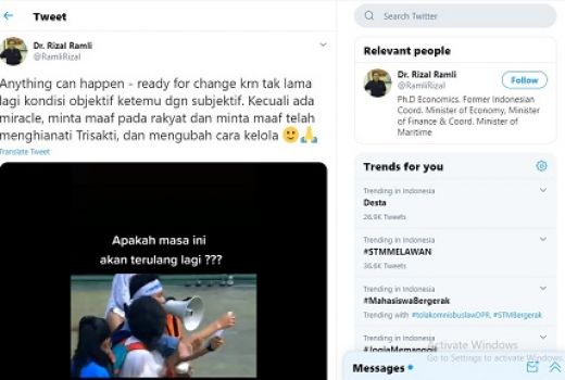Rizal Ramli Skakmat Jokowi, Ngeri Banget! - GenPI.co