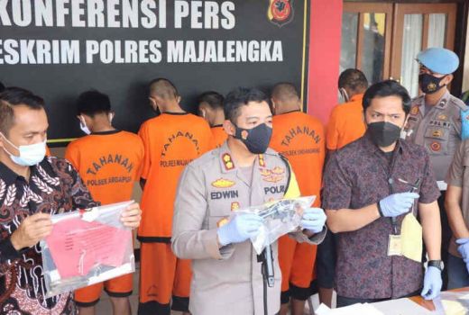 Polres Majalengka Ungkap Prestasi, 9 Pelaku Curanmor Diringkus - GenPI.co JABAR