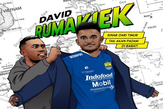 Pemain Baru Persib, David Rumakiek Tetap Berlatih Giat Saat Libur - GenPI.co JABAR