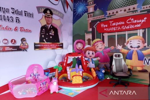 Pos Pengamanan Mudik Cileunyi Kini Punya Tempat Bermain Anak - GenPI.co JABAR
