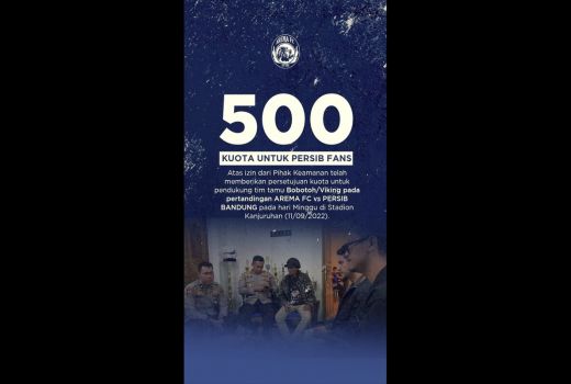 Sejarah Tercipta, Laga Arema FC vs Persib Boleh Dihadiri Bobotoh - GenPI.co JABAR