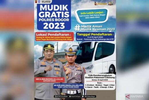 Cara Ikut Mudik Gratis Polres Bogor, Tersedia 550 Tiket Loh - GenPI.co JABAR