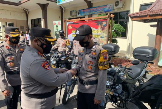 Polres Wonogiri Bagi Kendaraan Dinas ke Bhabinkambtibmas - GenPI.co JATENG