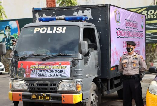 Bantu Korban Erupsi Semeru, Polres Wonogiri Kirim Kebutuhan Ini - GenPI.co JATENG