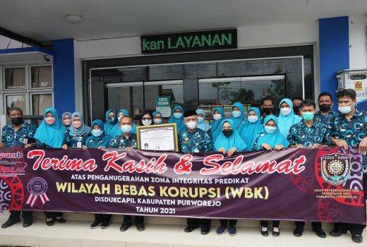 Mboten Korupsi! Dindukcapil Purworejo Raih Predikat WBK - GenPI.co JATENG