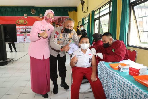 Siapkan Ribuan Dosis, Polda Jateng Jemput Bola Vaksinasi Anak - GenPI.co JATENG