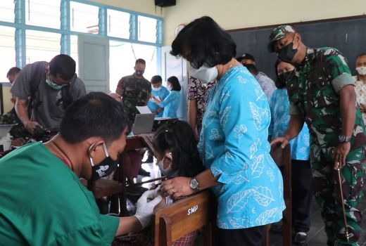Kodim Temanggung Bantu Vaksinasi Anak, Ini Sasarannya - GenPI.co JATENG