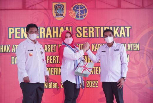 Seluruh Aset Tanah Pemkab Klaten Rampung Disertifikasi - GenPI.co JATENG