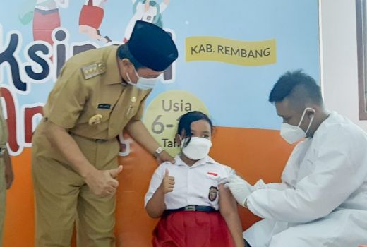 Alhamdulillah, Vaksin Anak 6-11 Tahun di Rembang Sudah 90% - GenPI.co JATENG