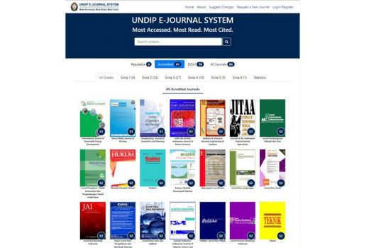 UEJS Undip Jadi Portal Jurnal Terbaik Nasional versi Webometrics - GenPI.co JATENG