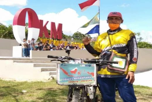 Keren Pol! Warga Temanggung Ini Keliling Indonesia Naik Sepeda - GenPI.co JATENG
