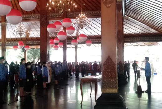 398 Orang Dilantik Jadi ASN Baru Pemkot Solo, Pesan Gibran Keras! - GenPI.co JATENG