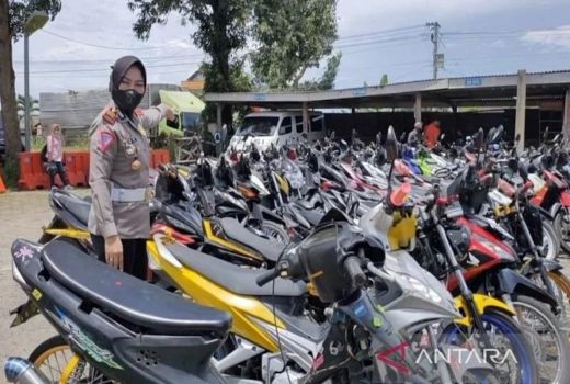 Razia Balap Liar, Polres Boyolali Sita 95 Sepeda Motor - GenPI.co JATENG