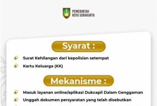 Cara Mudah Mengurus KTP Hilang atau Rusak di Solo, Gratis Lurr! - GenPI.co JATENG