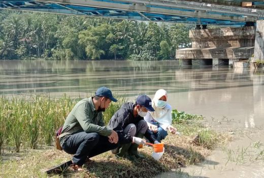 Ribuan Ikan Mati, DLH Banyumas Ambil Sampel Air Serayu - GenPI.co JATENG