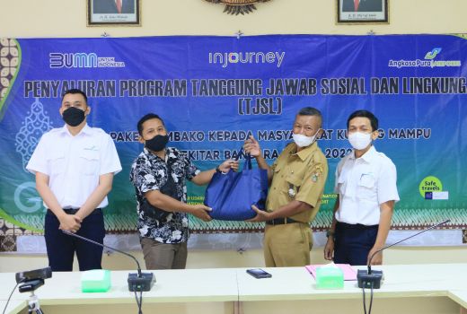Alhamdulillah, Bandara Adi Soemarmo Bagi 375 Paket Sembako Gratis - GenPI.co JATENG