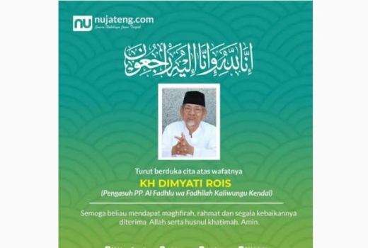 Mustasyar PBNU KH Dimyati Rois Meninggal Dunia di Semarang - GenPI.co JATENG