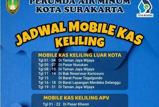 Jadwal Mobil Kas Keliling PDAM Kota Solo, Buka Senin Sampai Jumat - GenPI.co JATENG