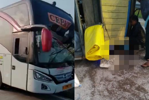 Bus Eka Tabrak Truk di Tol Ngawi-Solo, 2 Orang Luka-Luka - GenPI.co JATENG