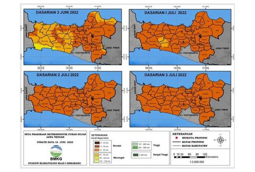 BMKG: Curah Hujan di Jateng Bagian Selatan Diprakirakan Menurun - GenPI.co JATENG