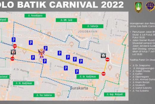 Perhatian! Ada Solo Batik Carnival, 3 Jalan Ini Ditutup Hari Ini - GenPI.co JATENG