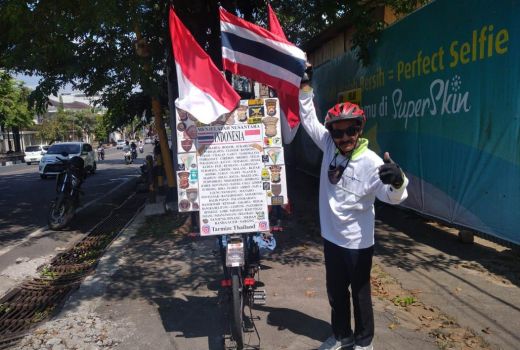 Wow! Tak Pakai Google Maps, Warga Thailand Ini Keliling Indonesia dengan Sepeda - GenPI.co JATENG