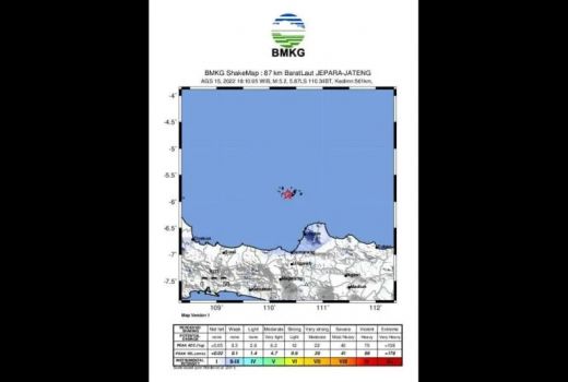 Gempa Magnitudo 5,2 Sempat Guncang Karimunjawa dan Jepara - GenPI.co JATENG