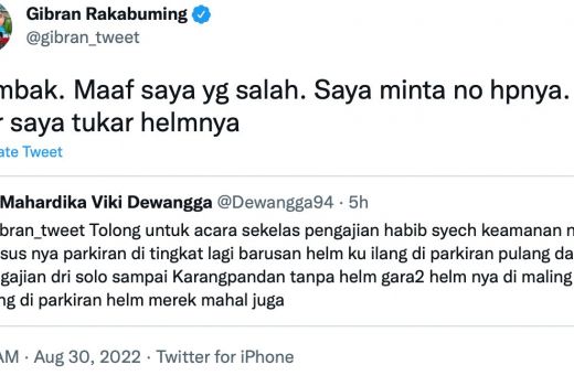 Wong Karanganyar Curhat Helm Hilang di Benteng Vastenburg Solo, Gibran: Tak Ijoli - GenPI.co JATENG