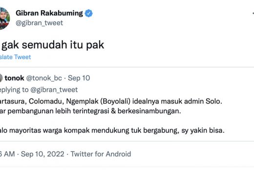 Warga Minta Colomadu, Kartasura, dan Ngemplak Masuk Solo, Gibran: Saya Sih Siap Bantu - GenPI.co JATENG