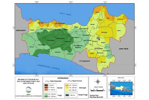 BMKG: Waspada Puncak Musim Hujan di Cilacap pada November 2022 - GenPI.co JATENG