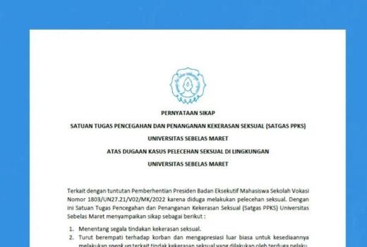 Viral Kasus Dugaan Pelecehan Seksual di UNS Solo, Satgas PPKS Kumpulkan Barang Bukti - GenPI.co JATENG