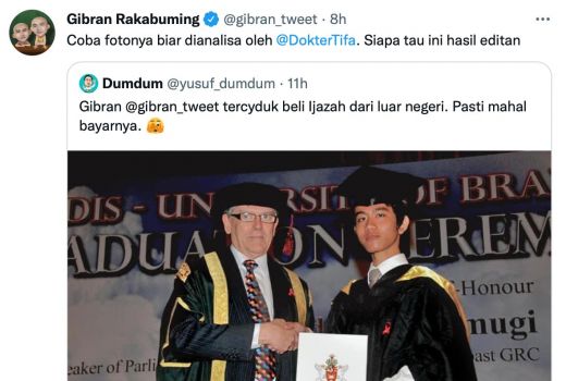 Giliran Ijazah Gibran yang Dituding Palsu: Kene Sekolah Angel, Sangune Kadang Kurang - GenPI.co JATENG