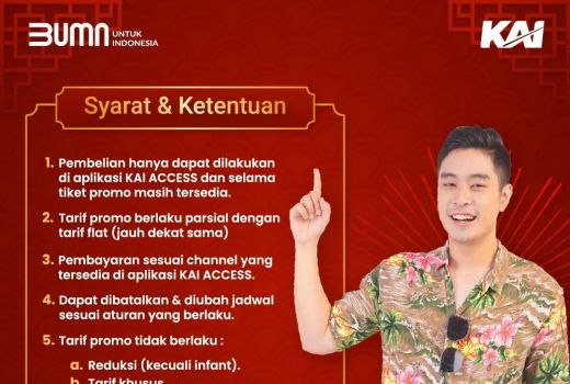 KAI Tebar Tiket Murah di Libur Imlek, Ini Daftar KA Tarif Promo Mulai Rp 100.000! - GenPI.co JATENG
