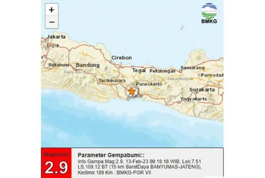Gempa Darat Bermagnitudo 2,9 Guncang Banyumas - GenPI.co JATENG