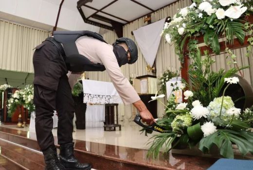 Peringatan Kenaikan Isa Almasih, Polres Kudus Jaga 40 Tempat Ibadah - GenPI.co JATENG