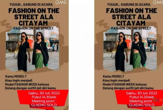 Gladag Fashion Week Ala Citayam di Solo Batal Lur! - GenPI.co JATENG