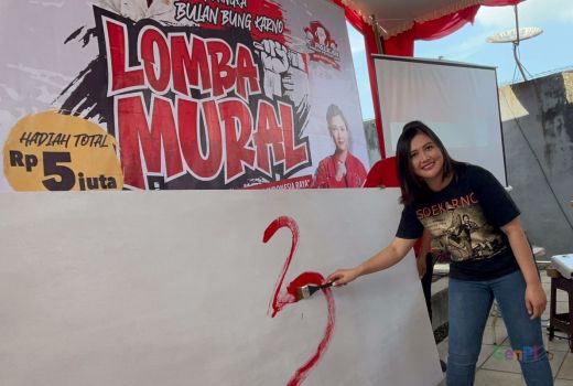 Bulan Bung Karno, Vita Ervina PDIP Gelorakan Semangat Perjuangan Lewat Lomba Mural - GenPI.co JATENG