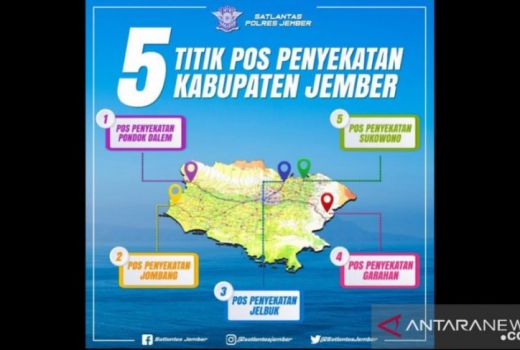 Pemerintah Larang Mudik Lokal, Polres Jember Siagakan 5 Pos - GenPI.co JATIM