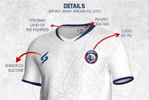 Ada Peta Kota Malang di Jersey Terbaru Arema FC - GenPI.co JATIM