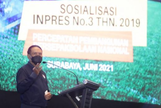 Menpora Sosialisasi Inpres Sepak Bola, Jatim Lokasi pertama - GenPI.co JATIM