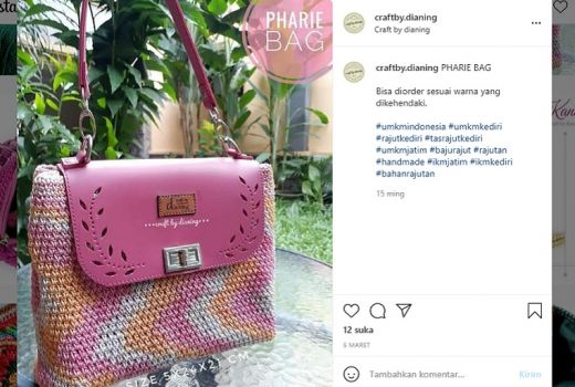 Craft by Dianing, Tas Rajut Asli Kediri yang Kualitasnya Jempolan - GenPI.co JATIM
